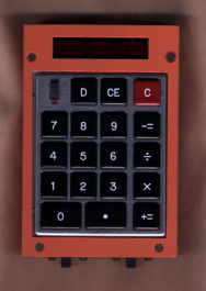 Timelessly elegant orange-painted metal housing!
